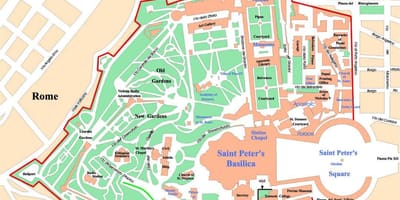 Vatikán politická mapa