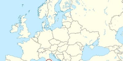 Mapa Vatikánu evropě
