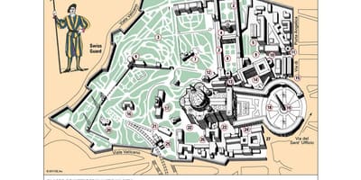 Vatikán mapa pokoji plakáty