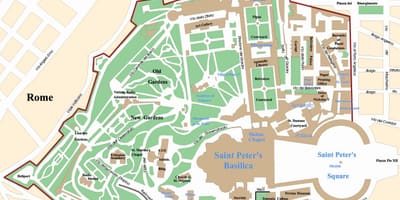 Mapa Vatikánu