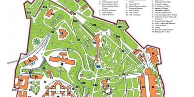 Vatikán turistická mapa